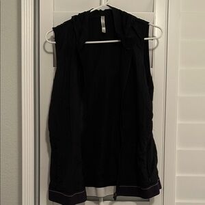 Fabletics Hooded Black Vest